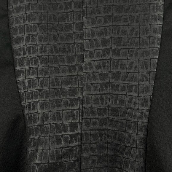 Kate Rosy Petite | Black Blazer Jacket | Faux Crocodile Panel | Size PL - Picture 12 of 15